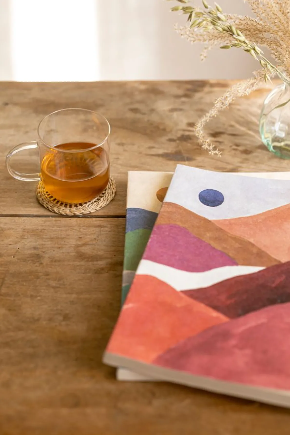 Notitieboek, woestijnlandschap, A4