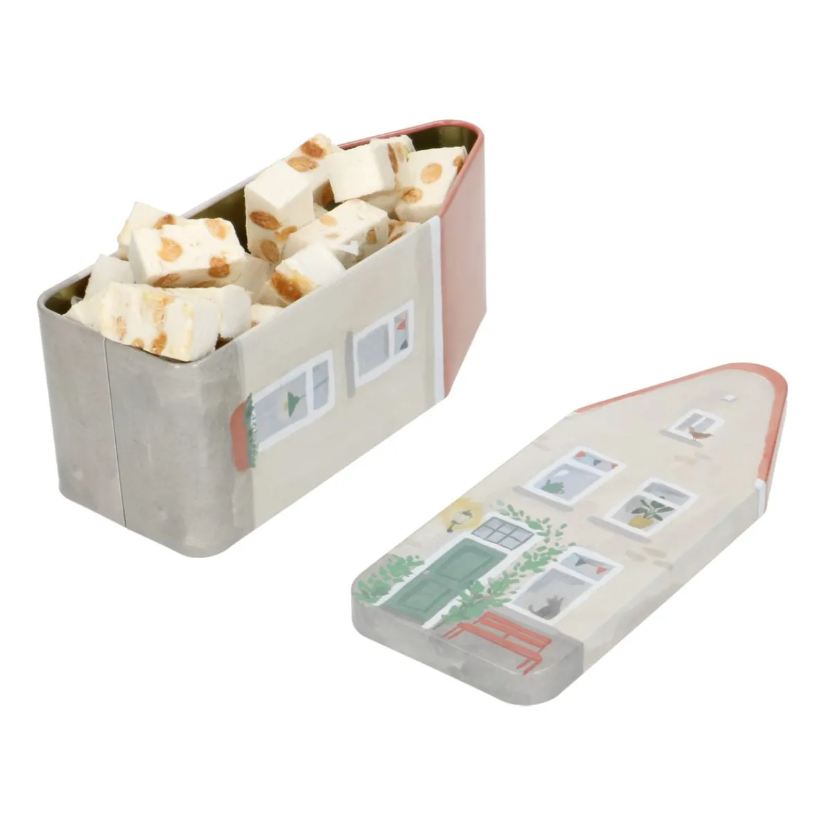 Nougat mini's amandel/pistache, blik 180 gram