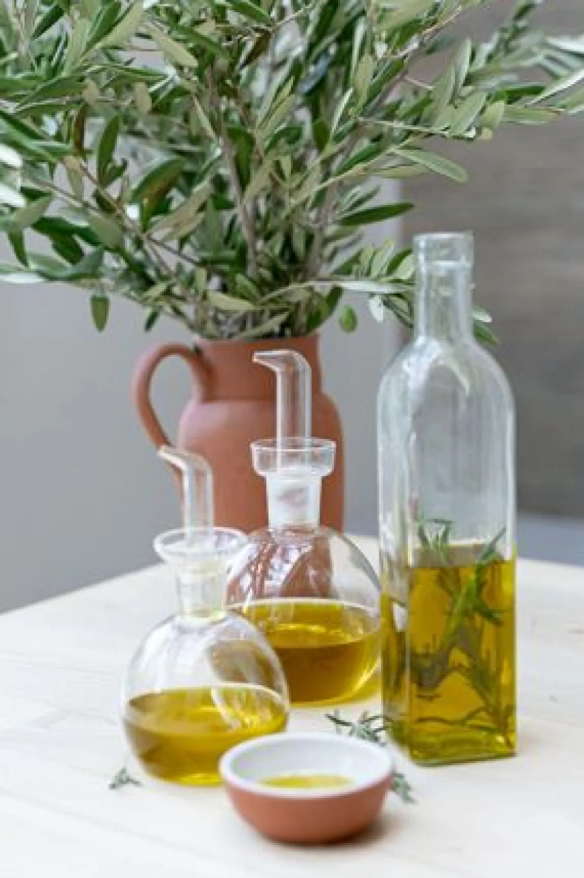 Olie- of azijn-flesje, bol, 500 ml