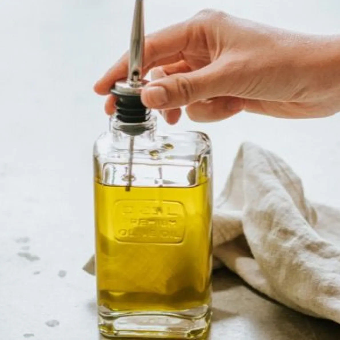 Olieflesje, rechthoekig, 0,25 l