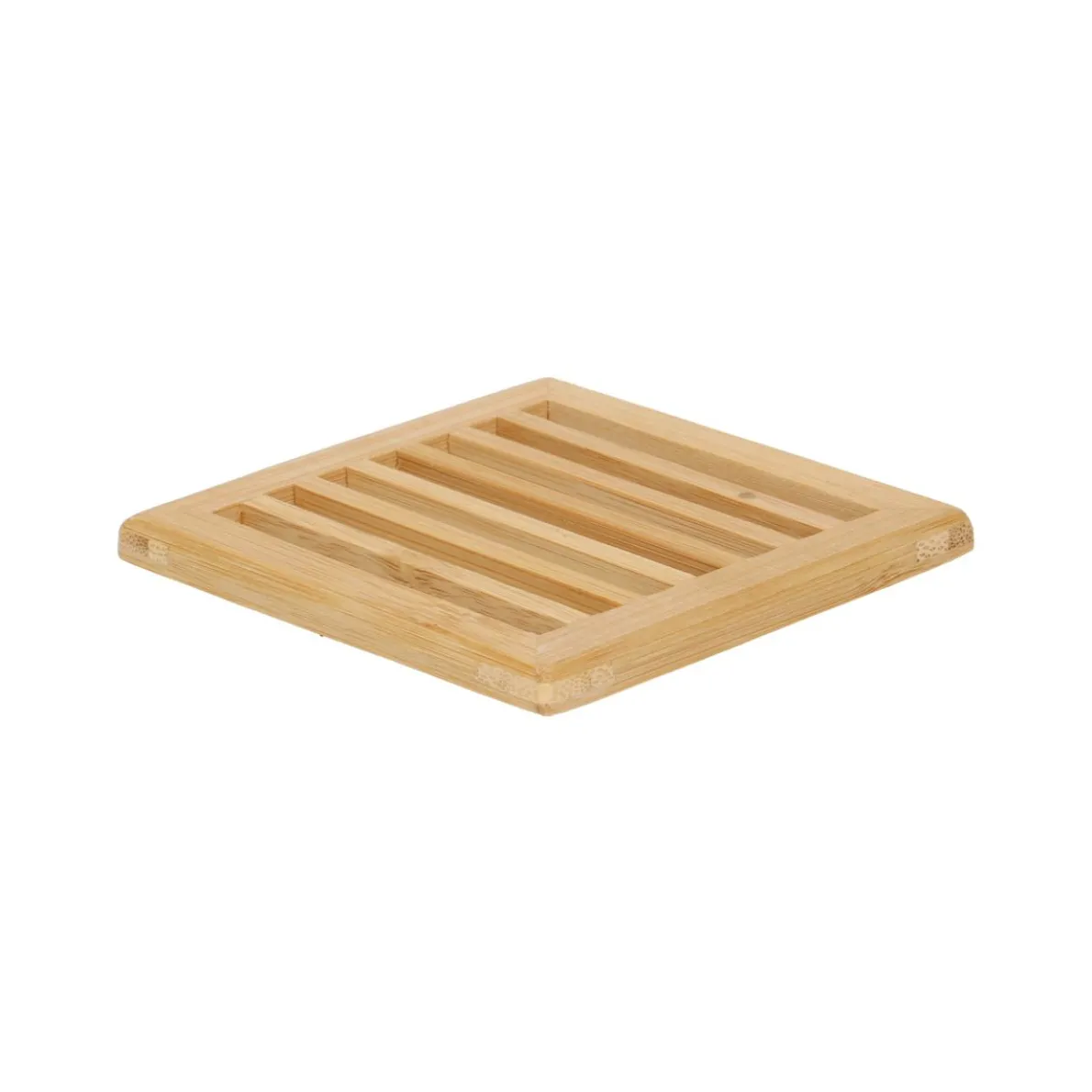 Onderzetter vierkant, bamboe, 10 x 10 cm