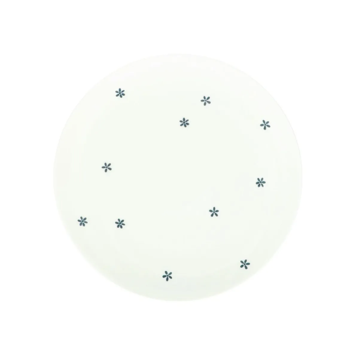 Ontbijtbord met bloemetjes, organisch, porselein, Ø 20 cm