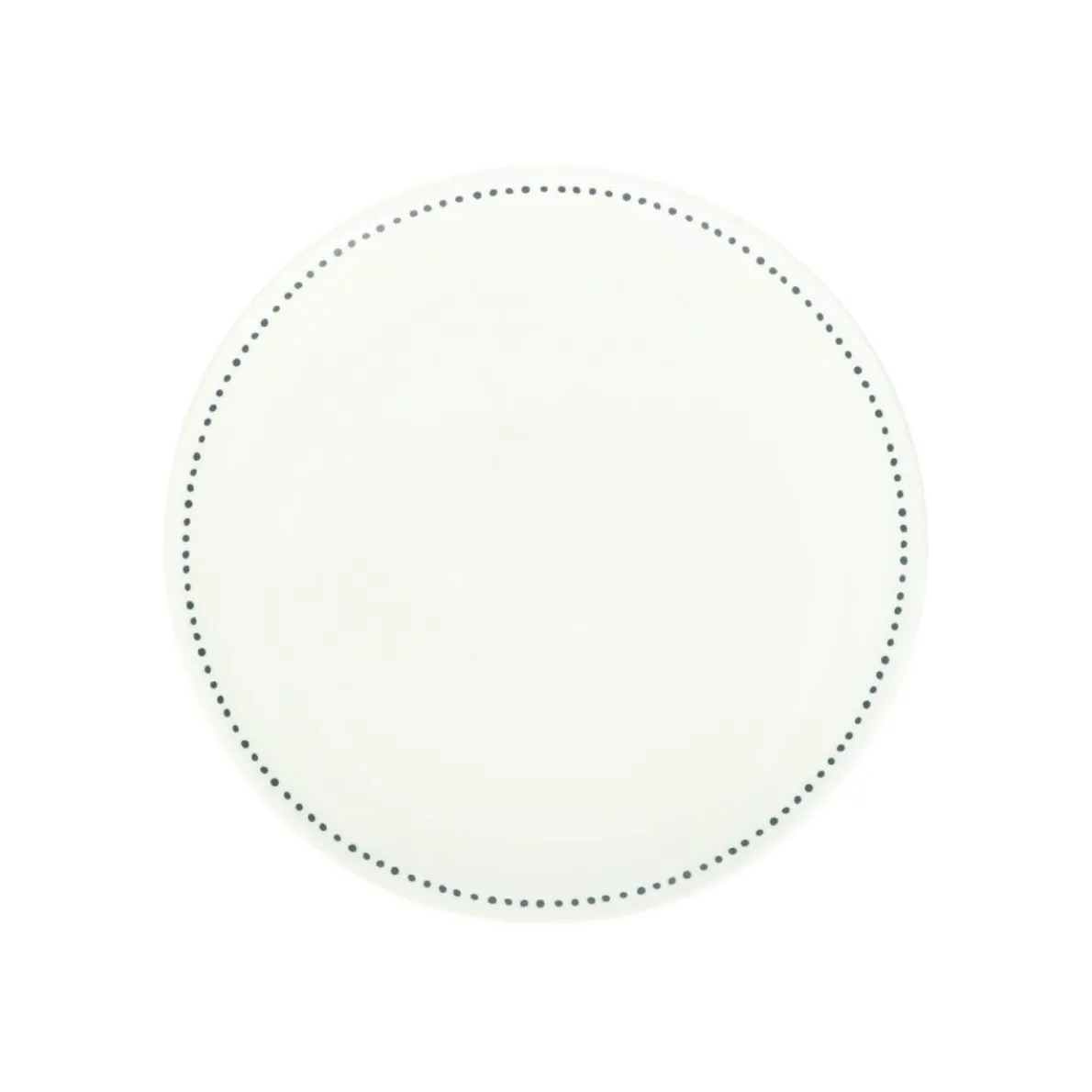 Ontbijtbord met blauwe stip, organisch, porselein, Ø 20 cm