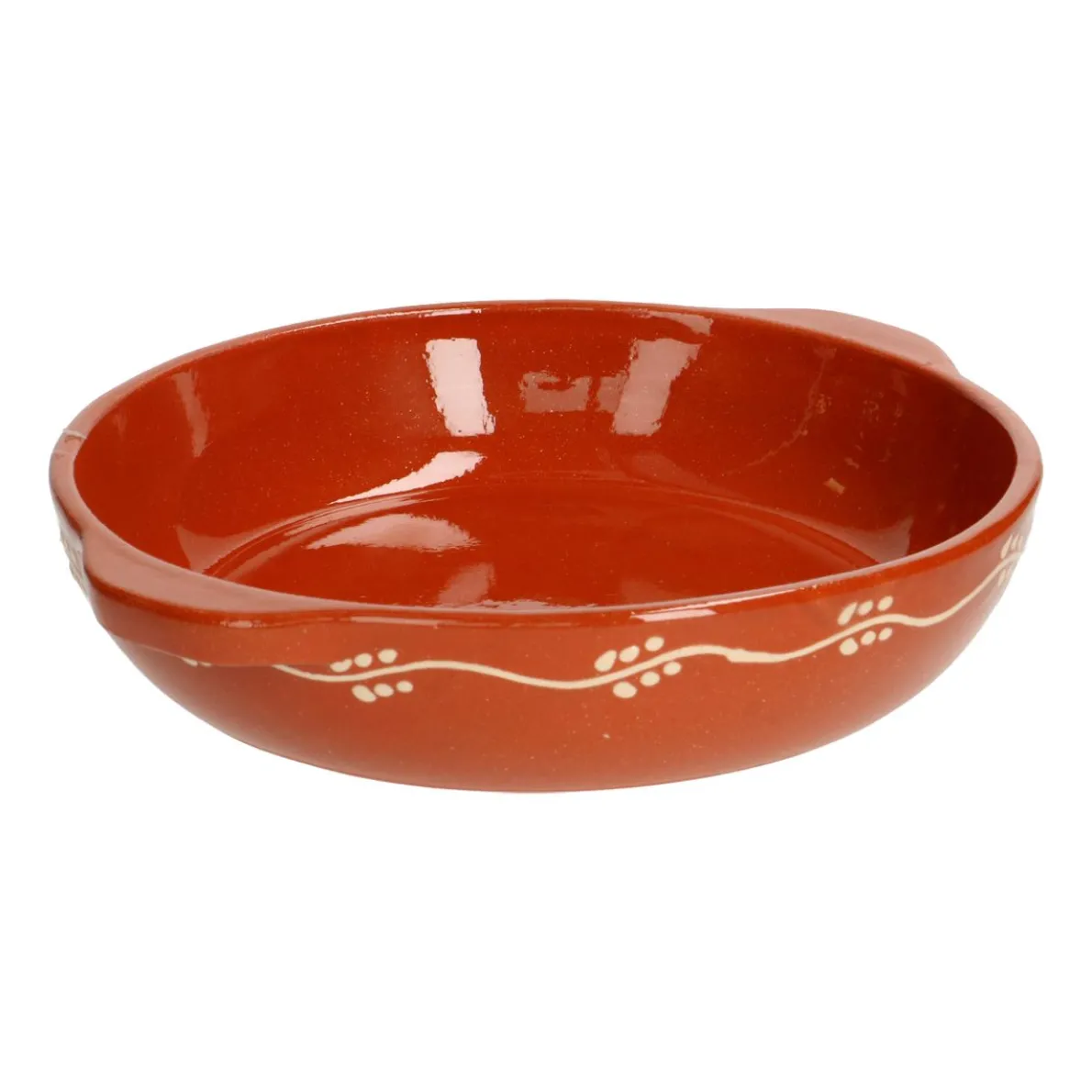 Ovenschaal met takjesslinger, terracotta, Ø 21 cm