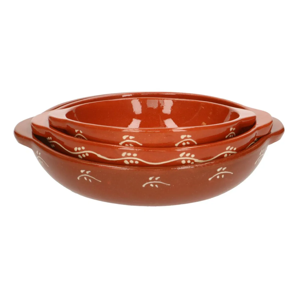 Ovenschaal met takjes, terracotta, Ø 25 cm