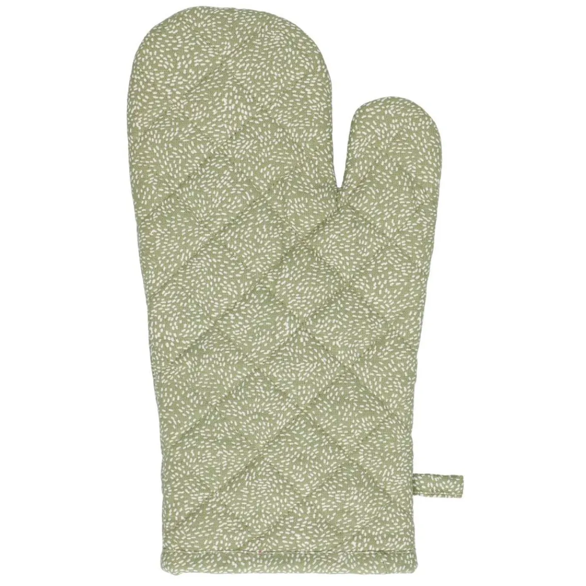 Ovenwant, bio-katoen, groen gespikkeld