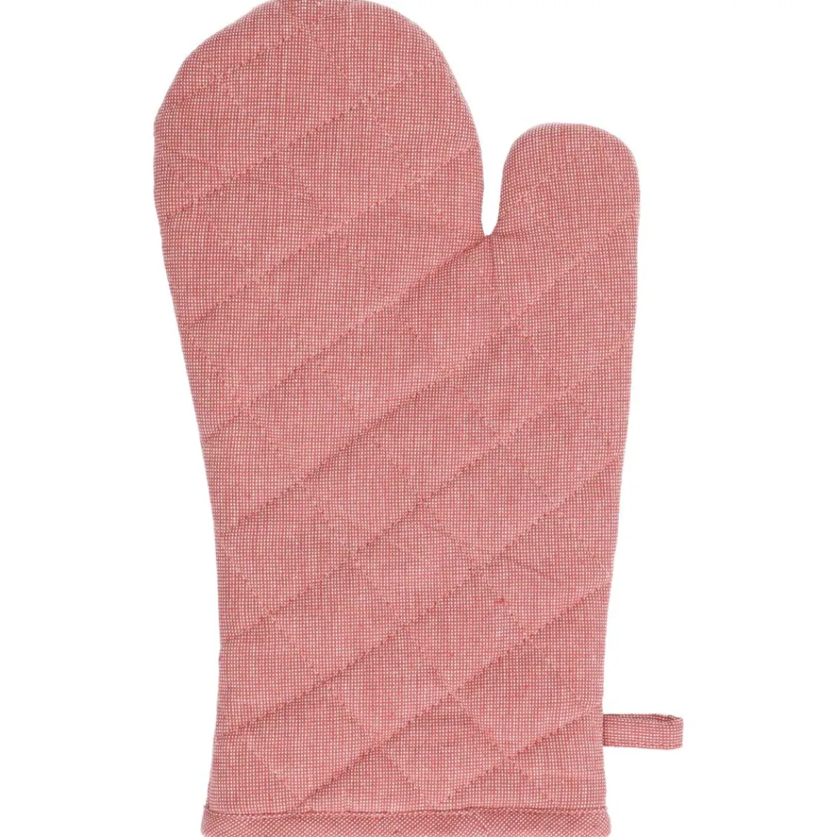 Ovenwant, bio-katoen, oud roze gemêleerd