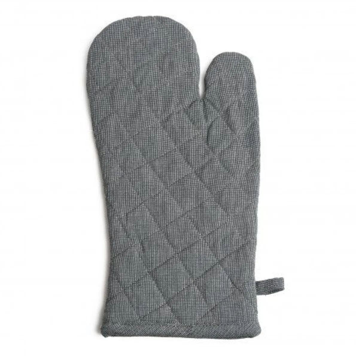 Ovenwant, katoen, donkergrijs gemêleerd