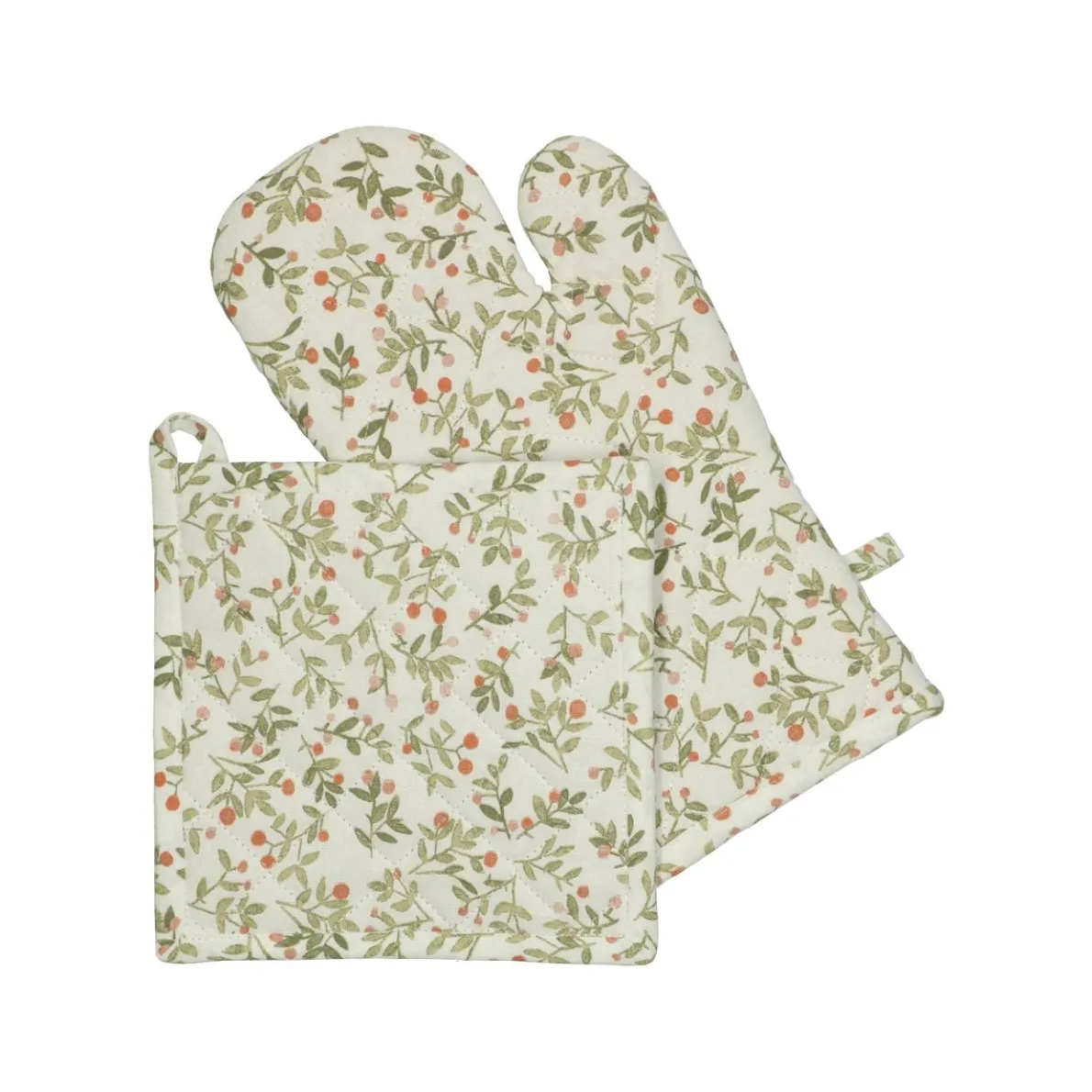 Pannenlap, bio-katoen, oranje bessen