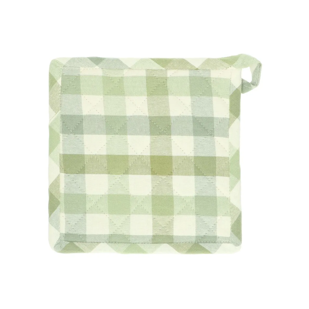 Pannenlap, katoen, 20 x 20 cm, groen