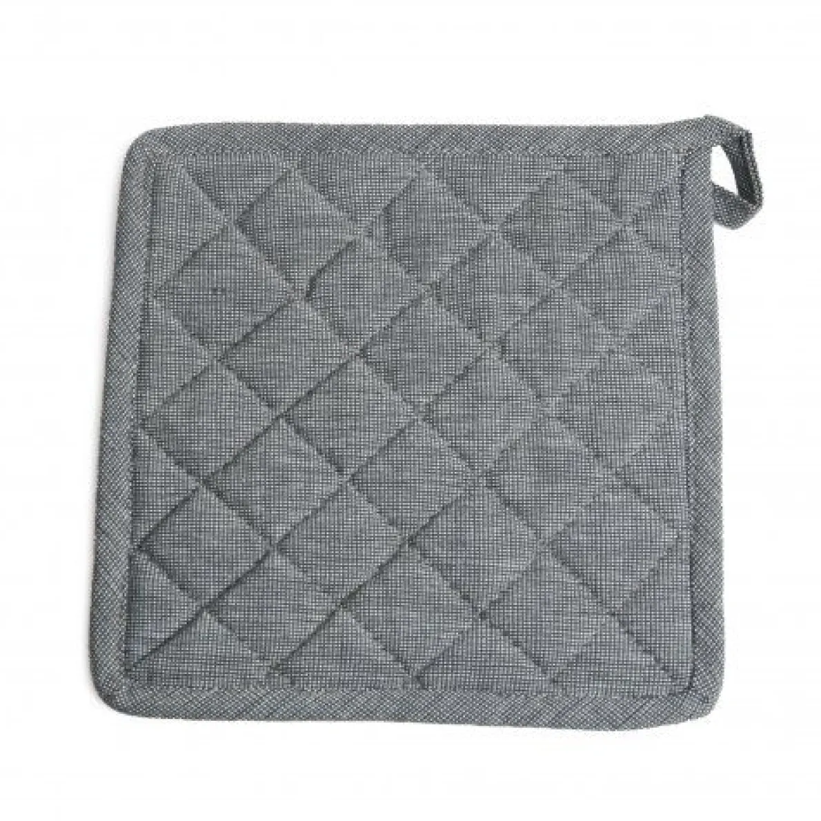 Pannenlap, katoen, donkergrijs gemêleerd