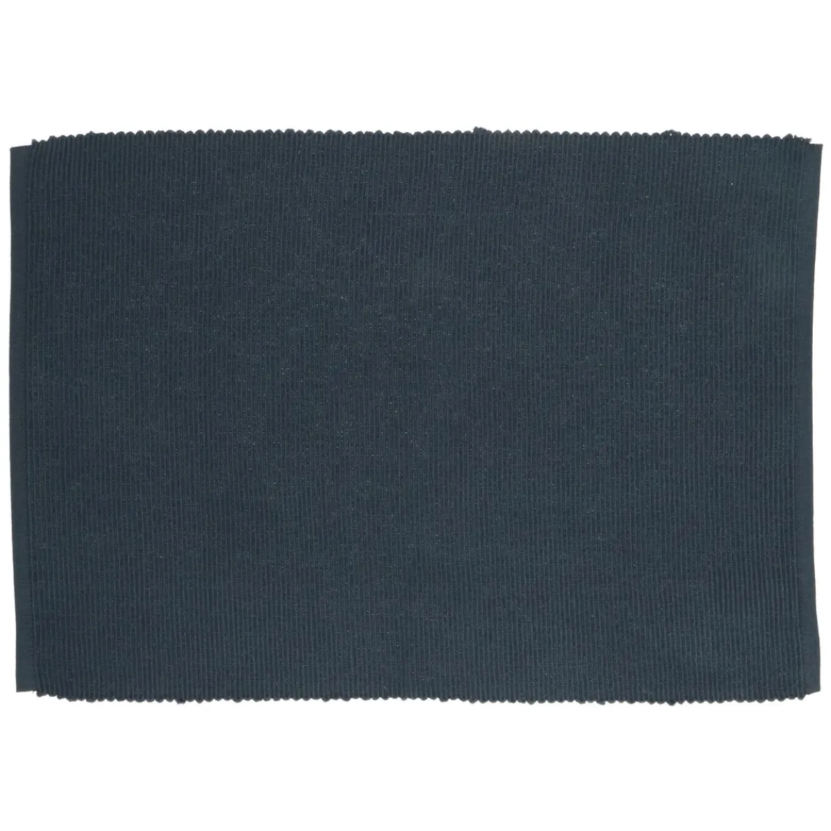 Placemat geribbeld, GOTS bio-katoen, indigo blauw,35 x 50 cm