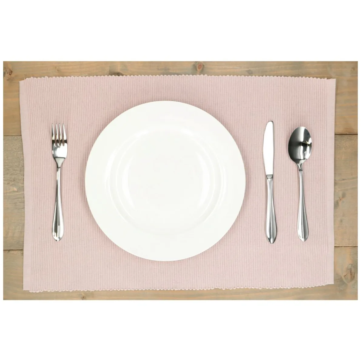 Placemat geribbeld, GOTS bio-katoen, violet, 35 x 50 cm