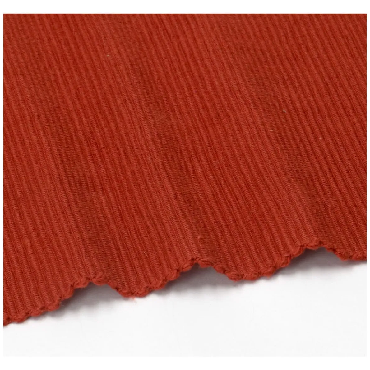 Placemat geribbeld, GOTS bio-katoen, bordeaux rood, 35 x 50 cm