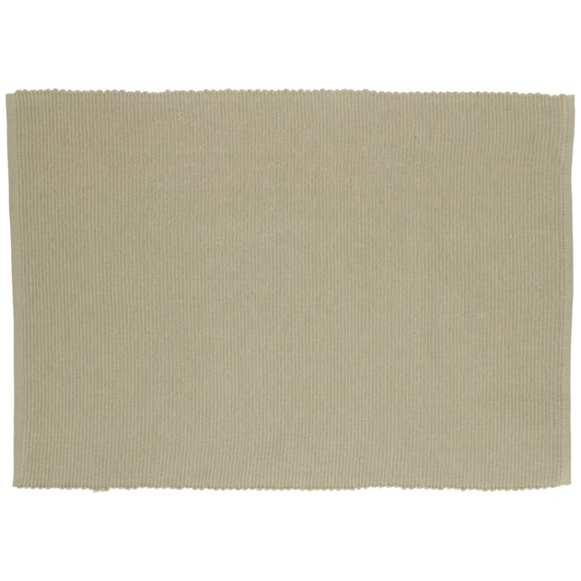 Placemat geribbeld, GOTS bio-katoen, olijfgroen, 35 x 50 cm