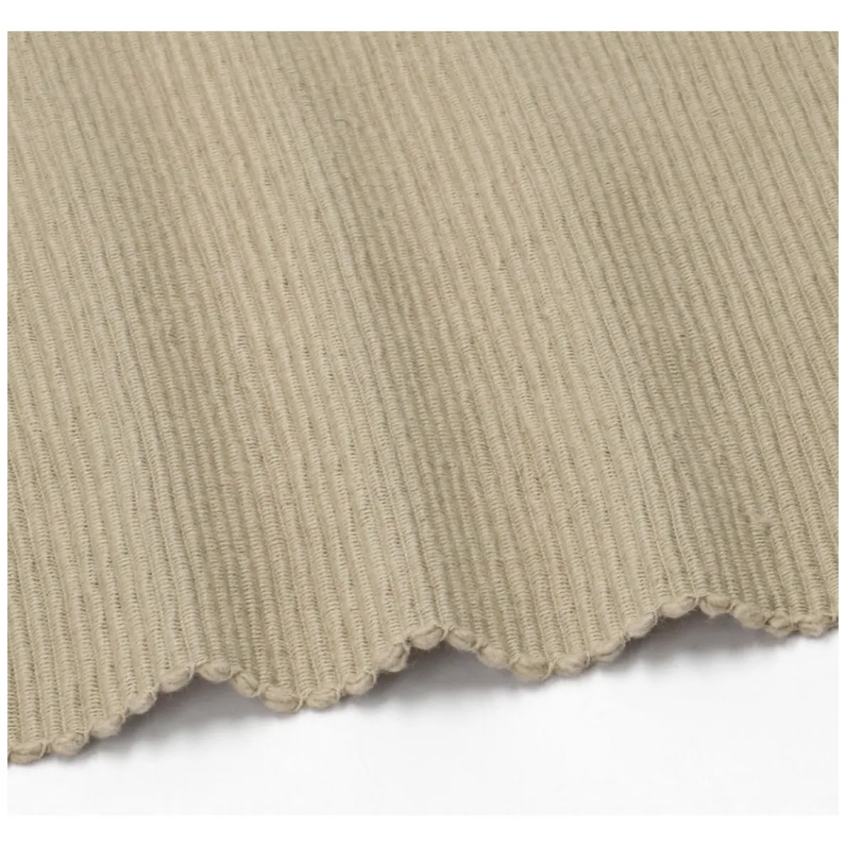Placemat geribbeld, GOTS bio-katoen, olijfgroen, 35 x 50 cm