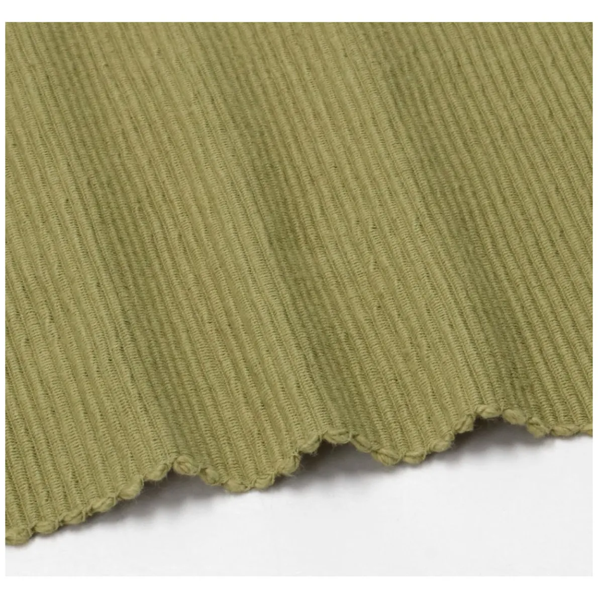 Placemat geribbeld, GOTS bio-katoen, saliegroen, 35 x 50 cm
