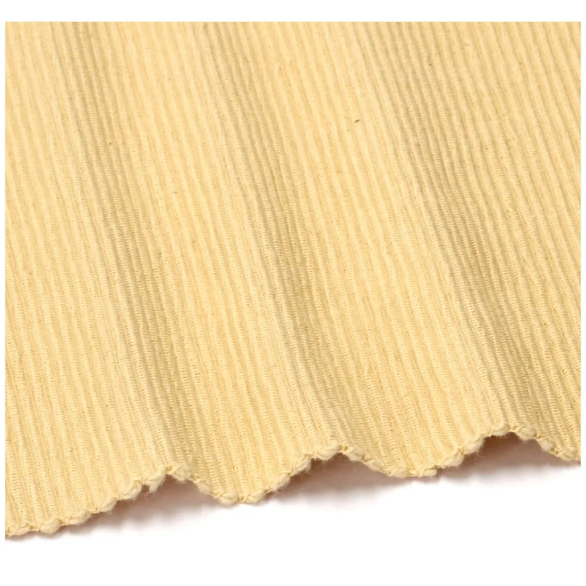 Placemat geribbeld, GOTS bio-katoen, korengeel, 35 x 50 cm