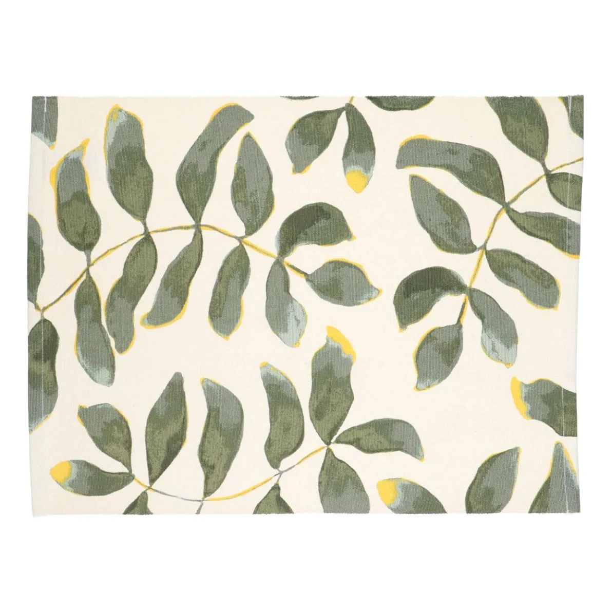 Placemat, GOTS bio-katoen, silhouet blad, 35 x 50 cm