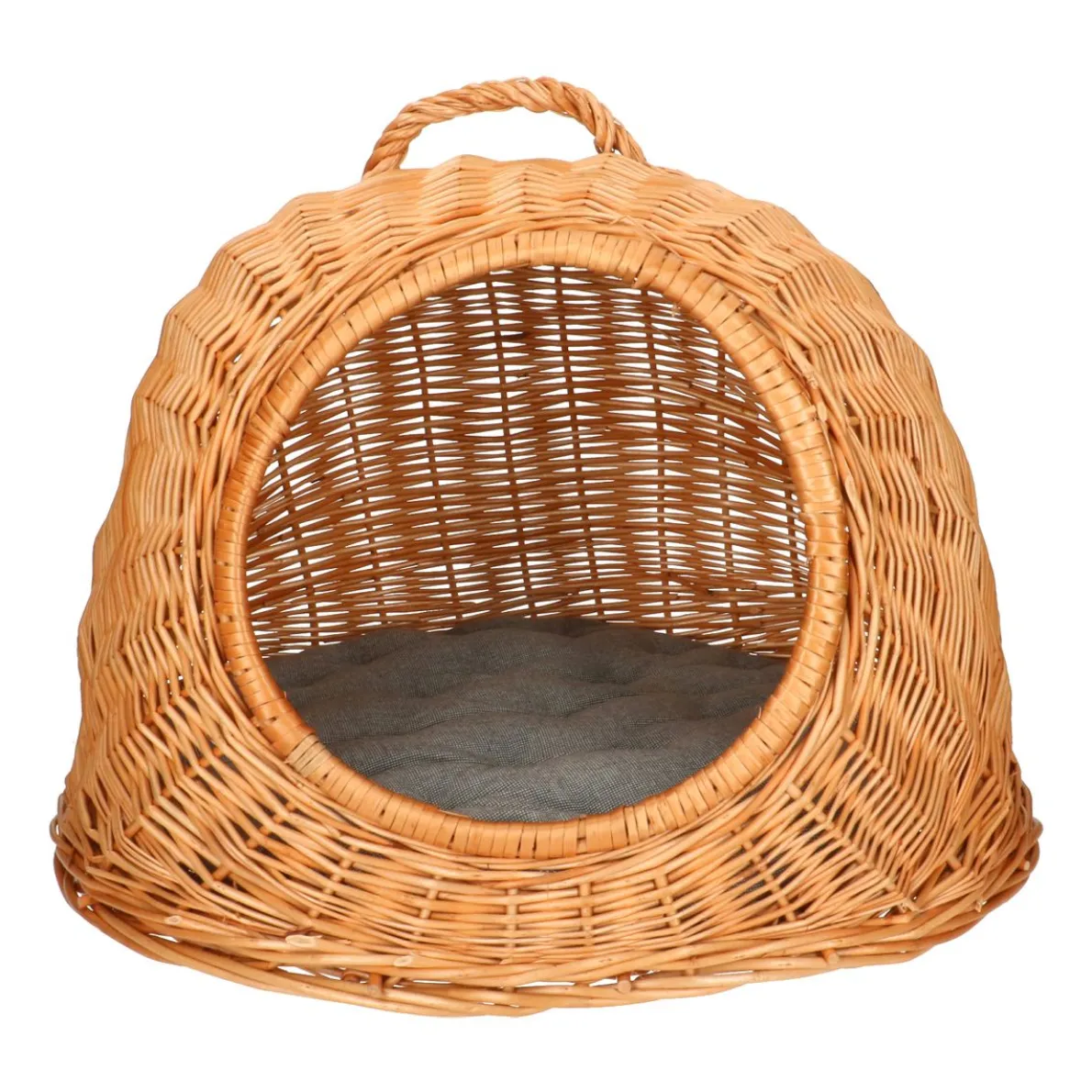 Poezen- of hondenmand, wilgenteen, 49 x 44 cm