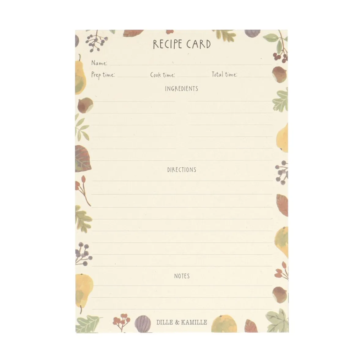 Receptenplanner, papier, perenoogst, A6