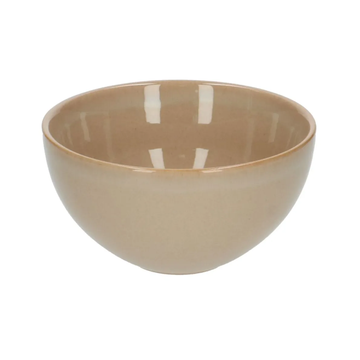 Schaal reactief glazuur, steengoed, zand, Ø 13.5 cm