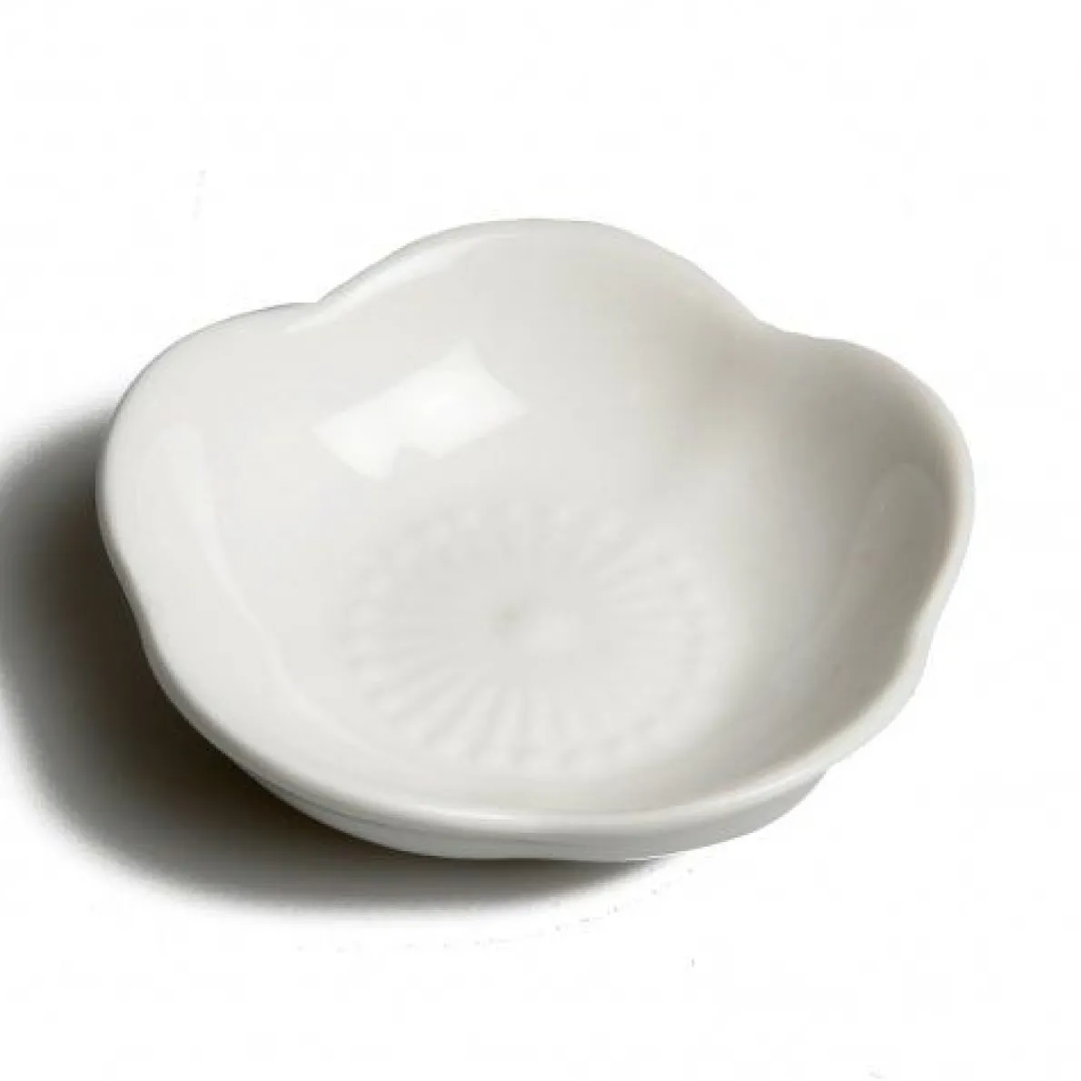 Schaaltje bloem, porselein, Ø 7 cm