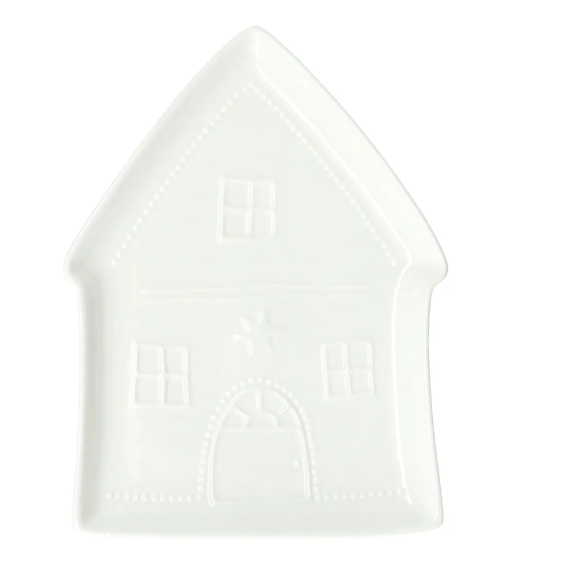 Schaaltje huis, porselein, ca. 25 x 19 cm