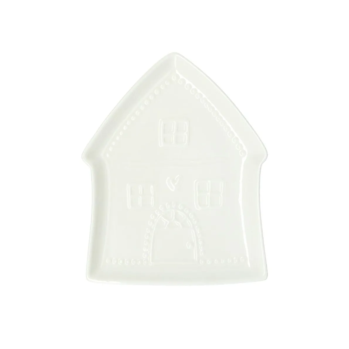 Schaaltje huis, porselein, ca. 18 x 14 cm