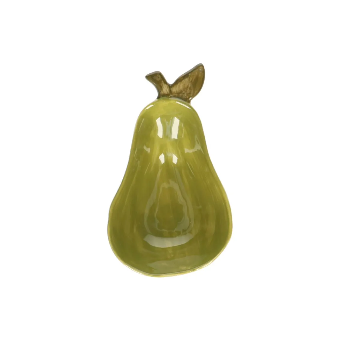 Schaaltje peer, steengoed, 16.5 X 10 X 5 cm