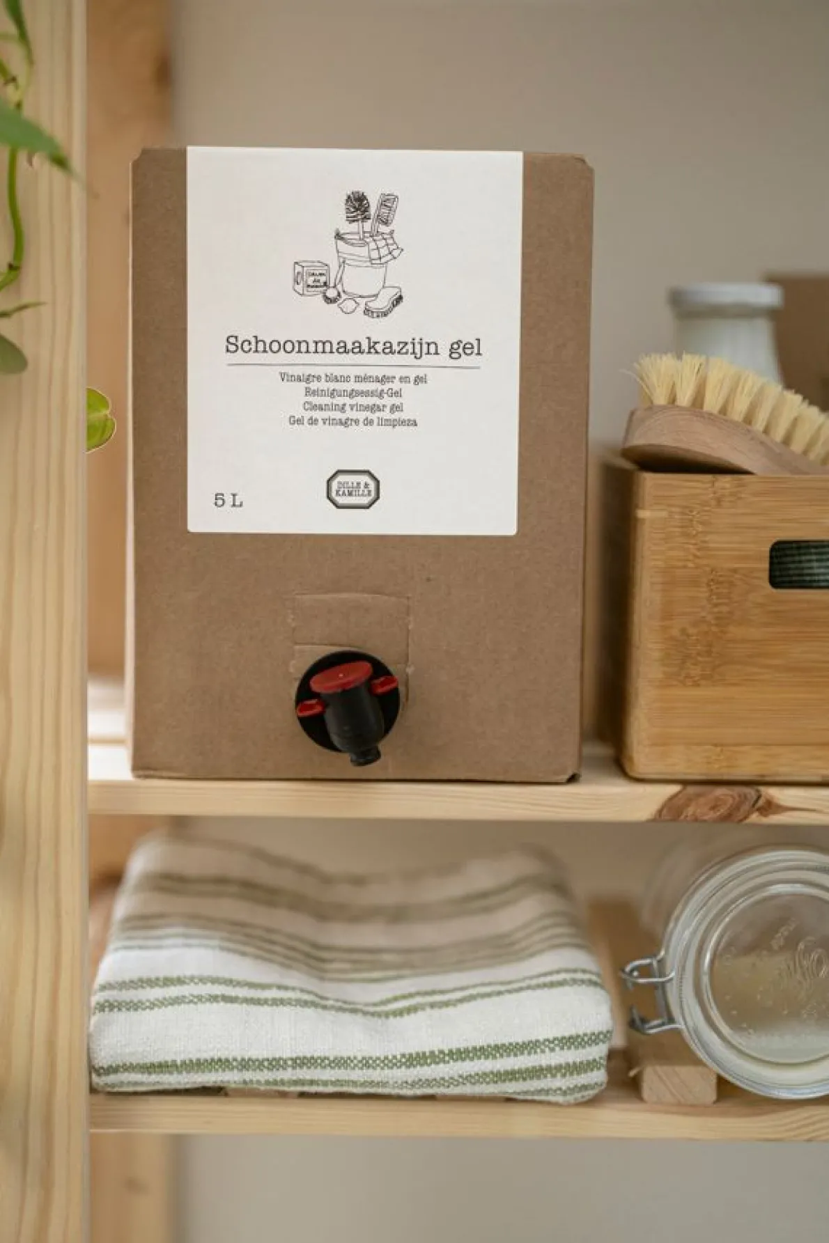 Schoonmaakazijn gel, bag in box, 5 liter