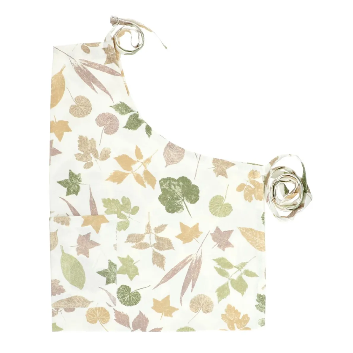 Schort, GOTS bio-katoen, tuinblad