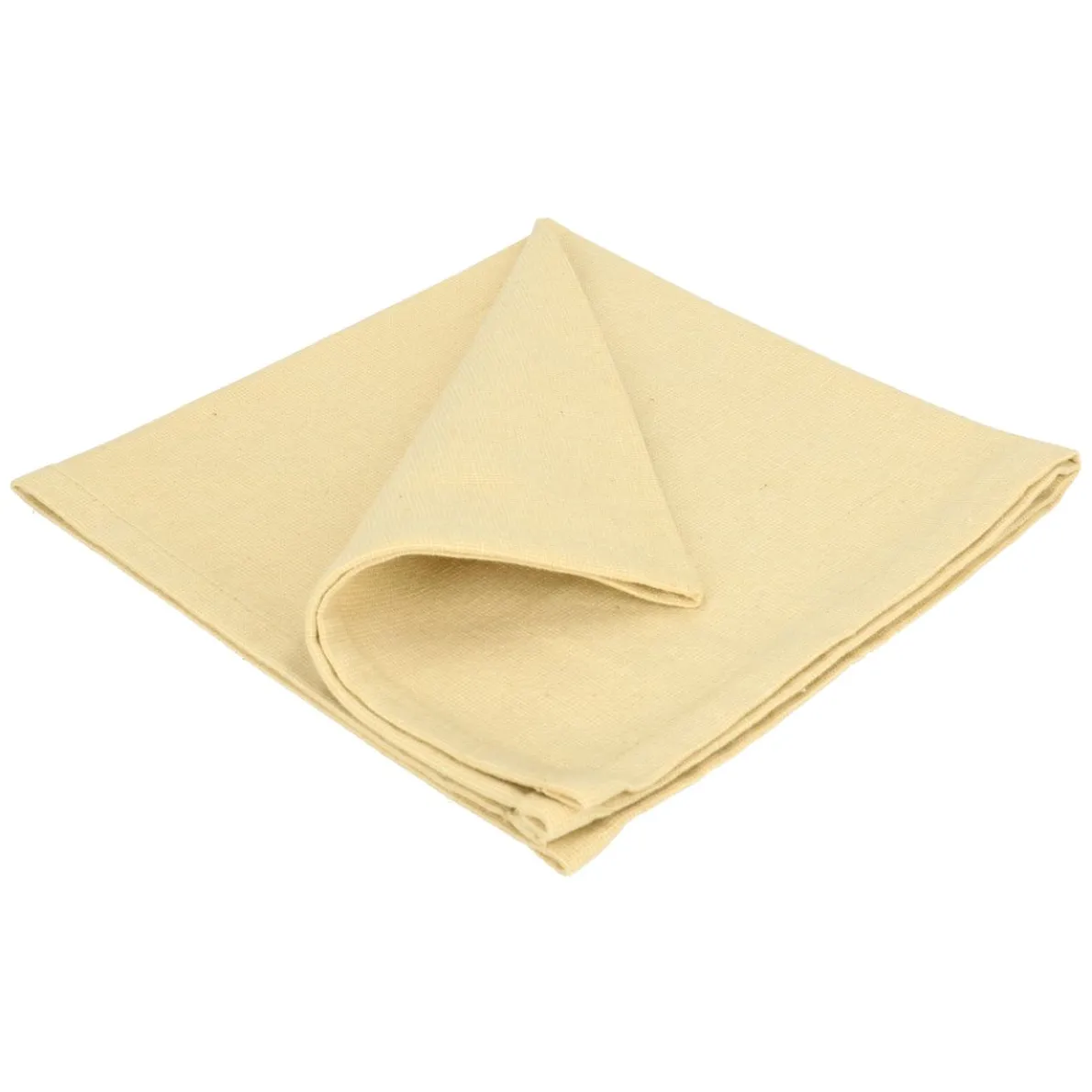 Servet, GOTS bio-katoen, korengeel, 40 x 40 cm