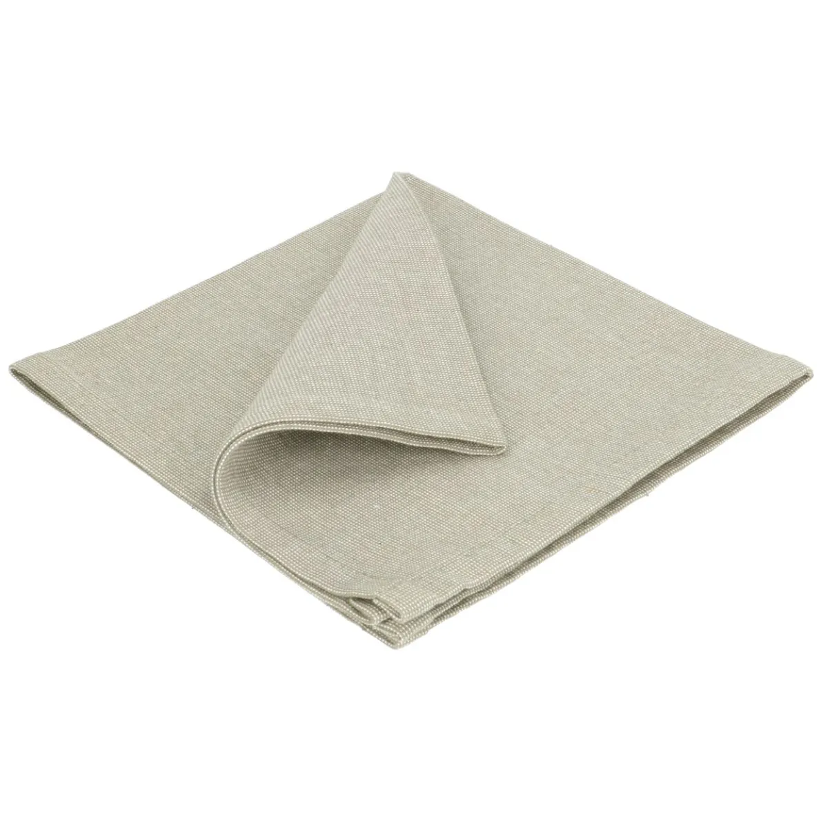 Servet, GOTS bio-katoen, olijfgroen, 40 x 40 cm