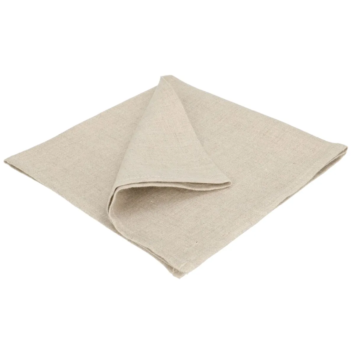 Servet, linnen, naturel, 42 x 42 cm