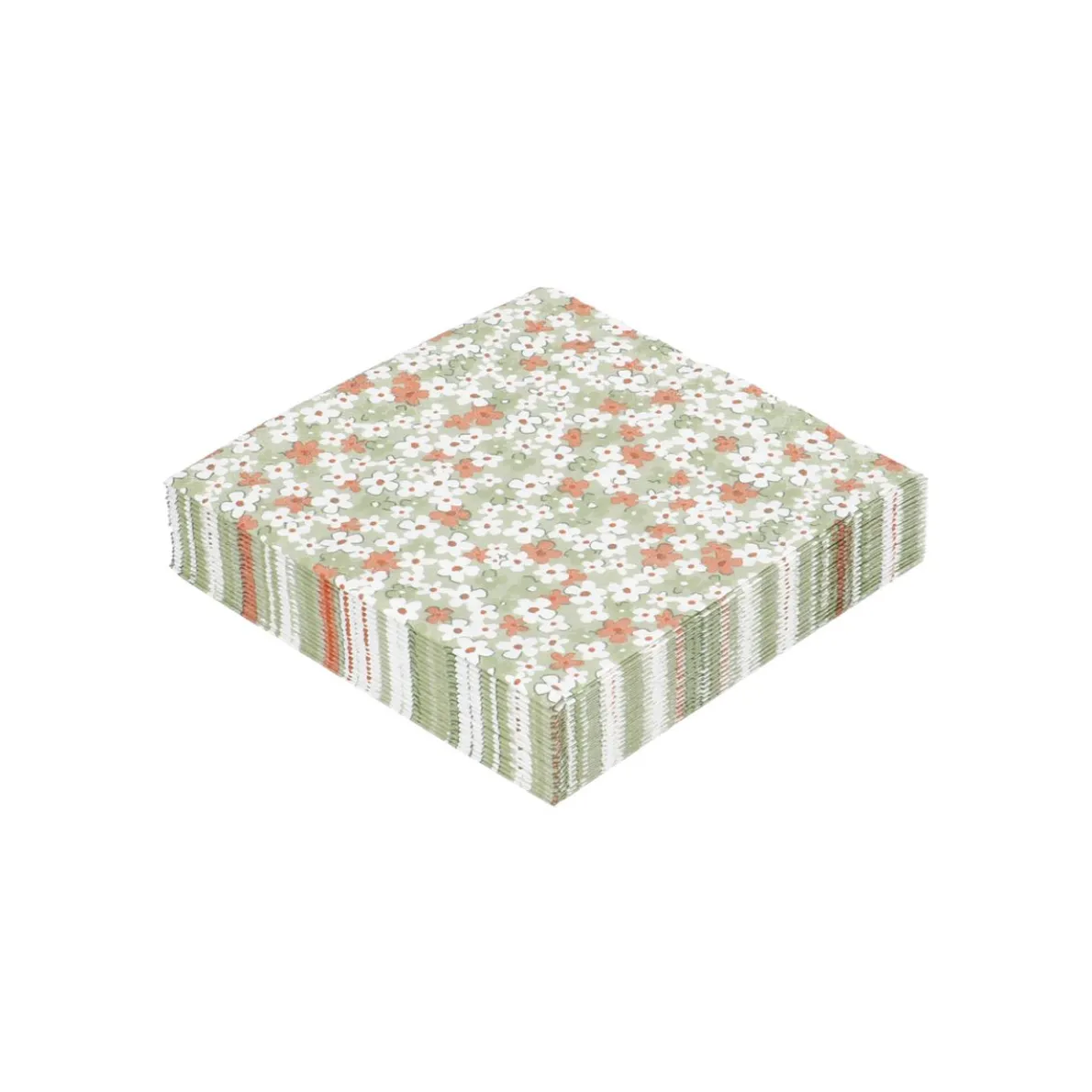 Servetten, papier, bloemen, 25 x 25 cm, 20 stuks