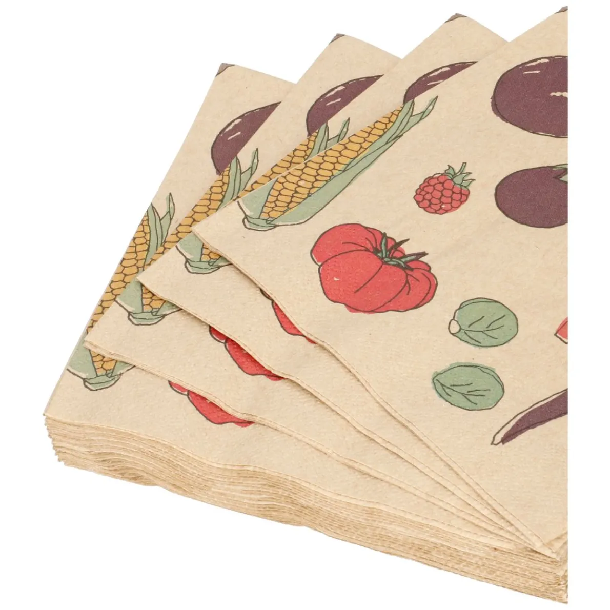 Servetten, papier, groente, 33 x 33 cm, 20 stuks