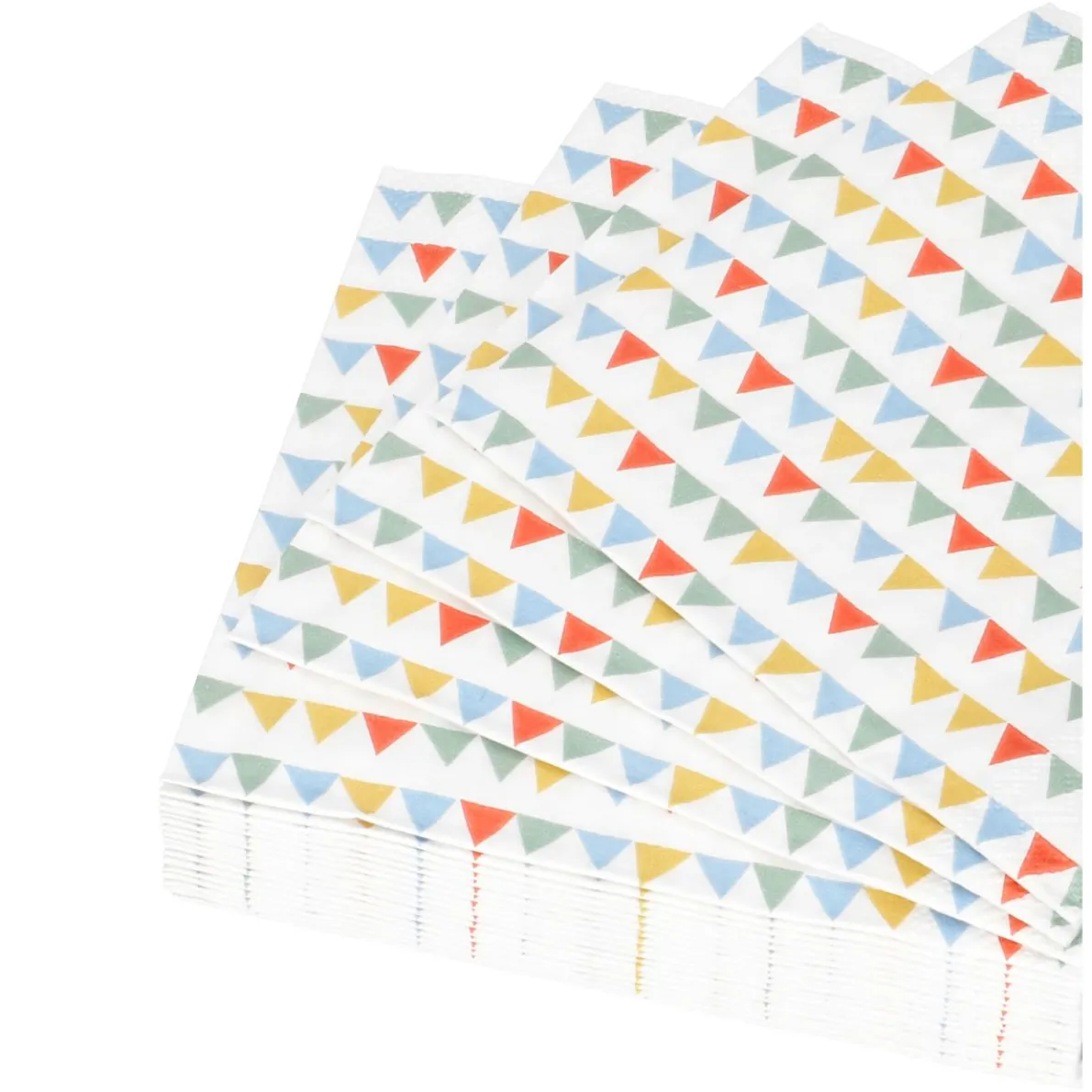 Servetten, papier, vlaggetjes, 25 x 25 cm, 20 stuks