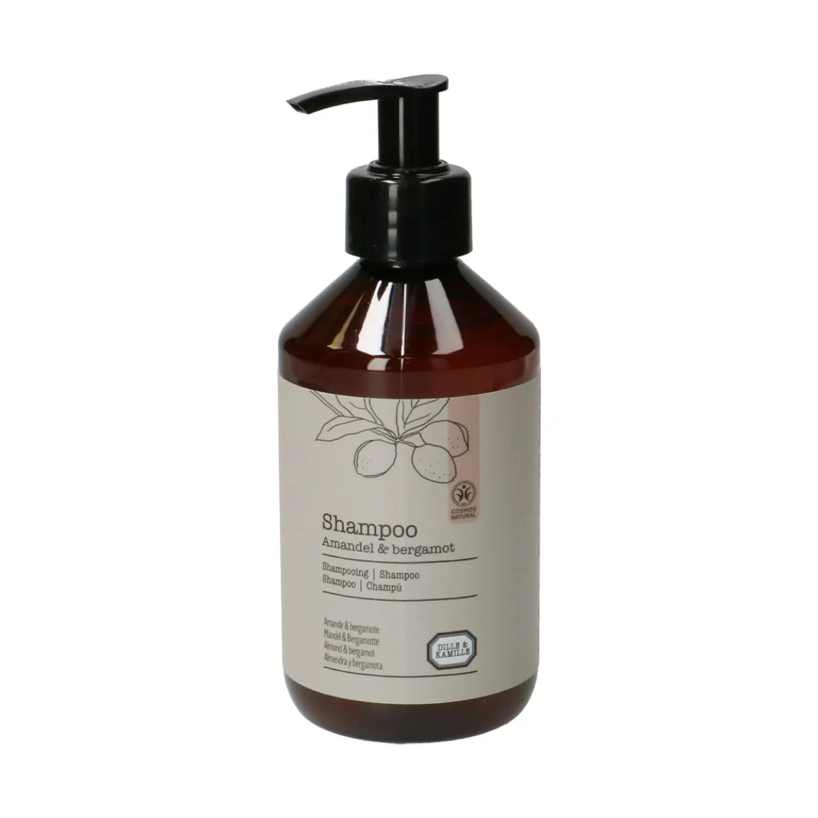Shampoo, amandel & bergamot, 300 ml
