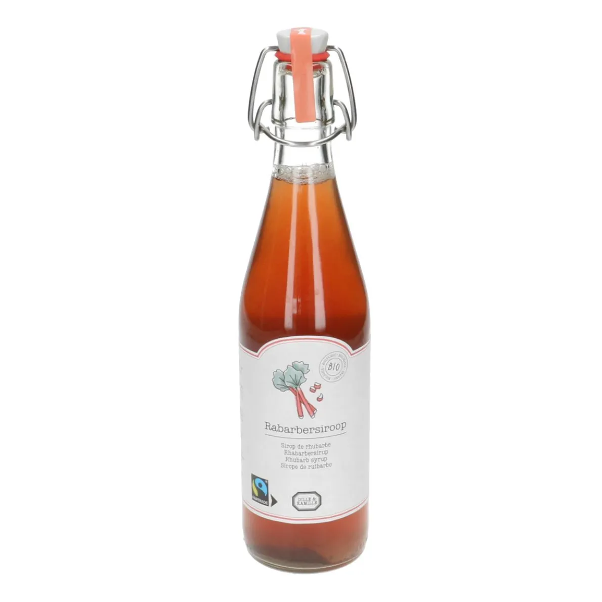 Siroop, rabarber, biologisch, 500 ml