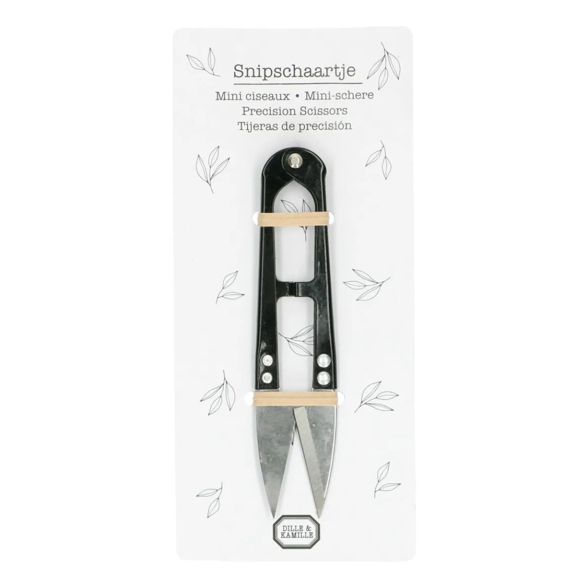 Snipschaartje, staal, zwart