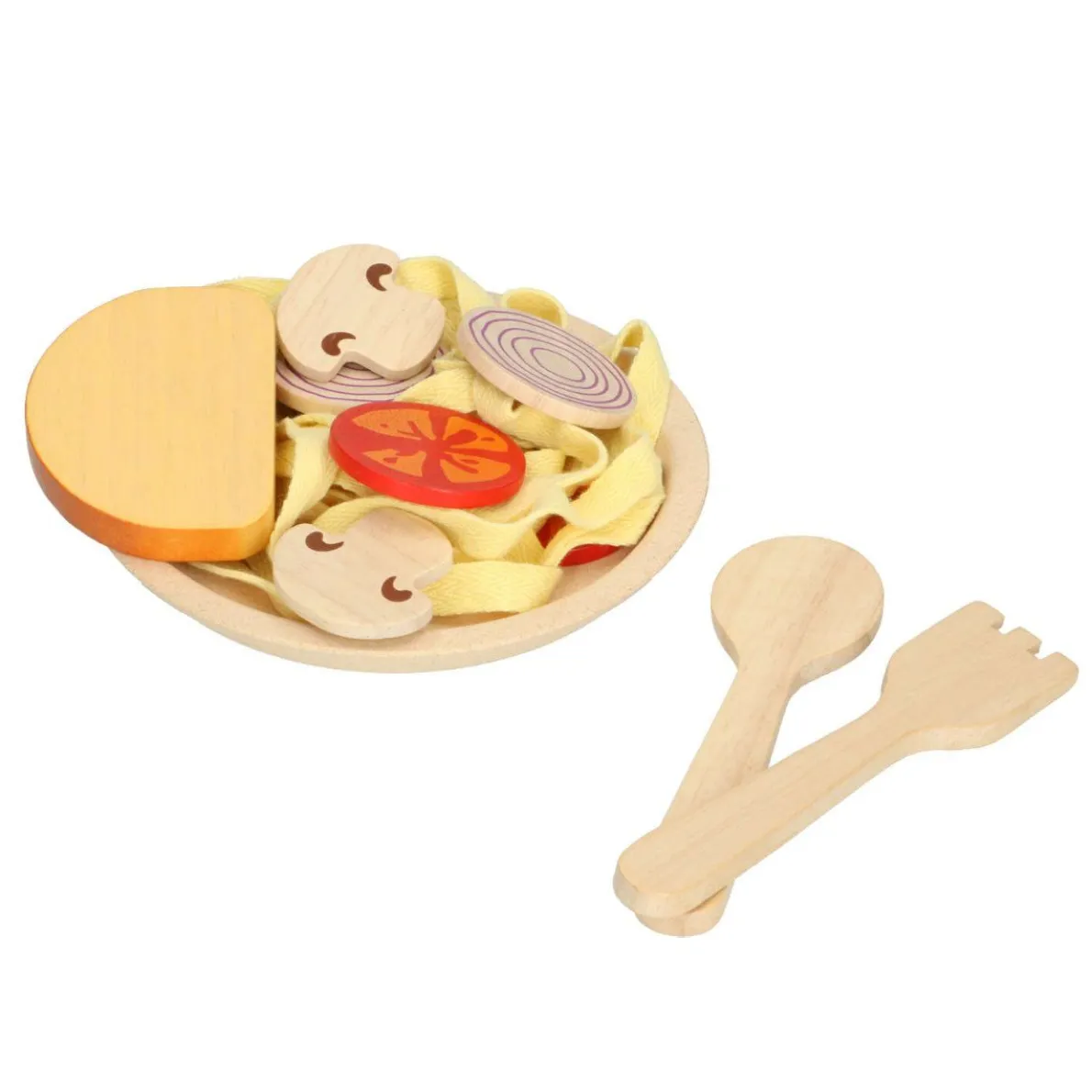 Spaghetti, rubberhout, 3+