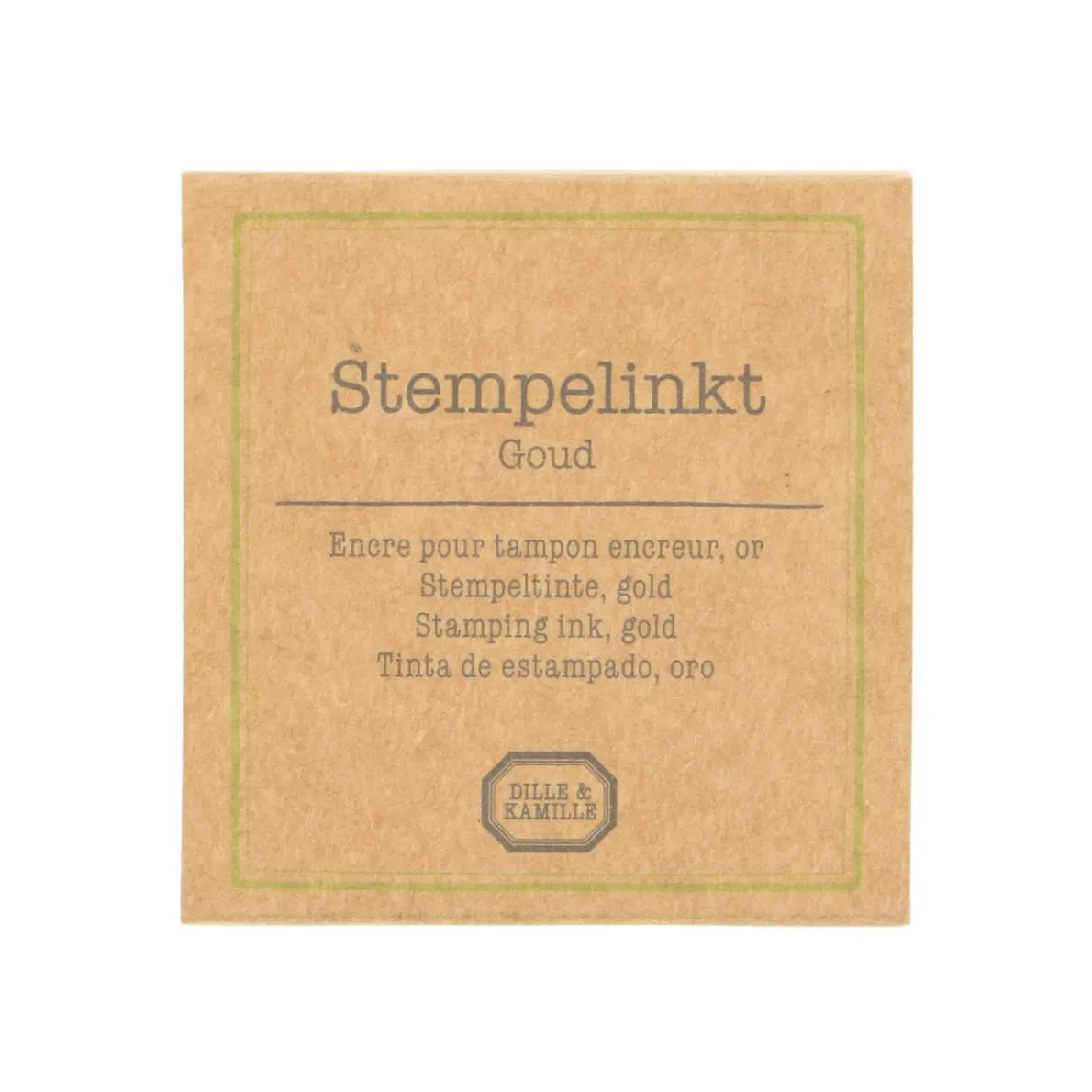 Stempelkussen, goud, 5 x 5 cm