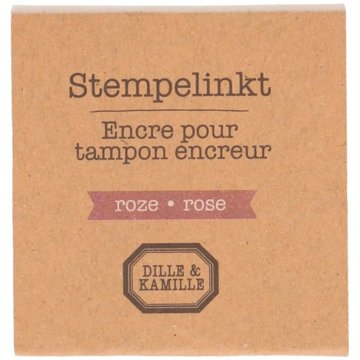 Stempelkussen. roze, 5 x 5 cm