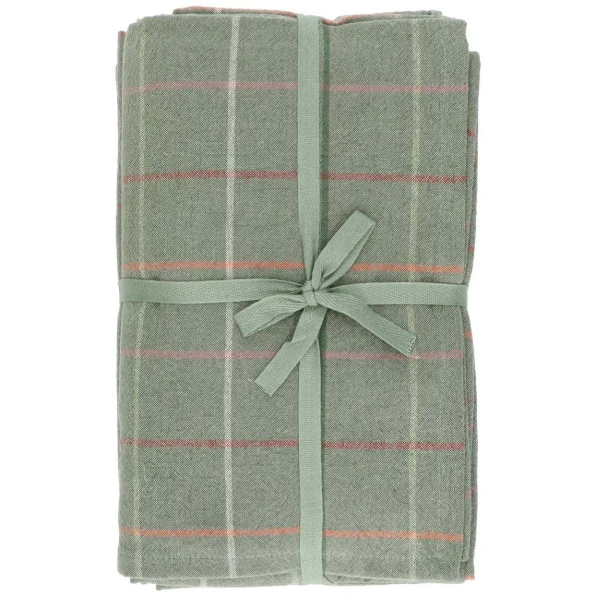 Tafelkleed, gerecycled katoen, ruit, 140 x 180 cm