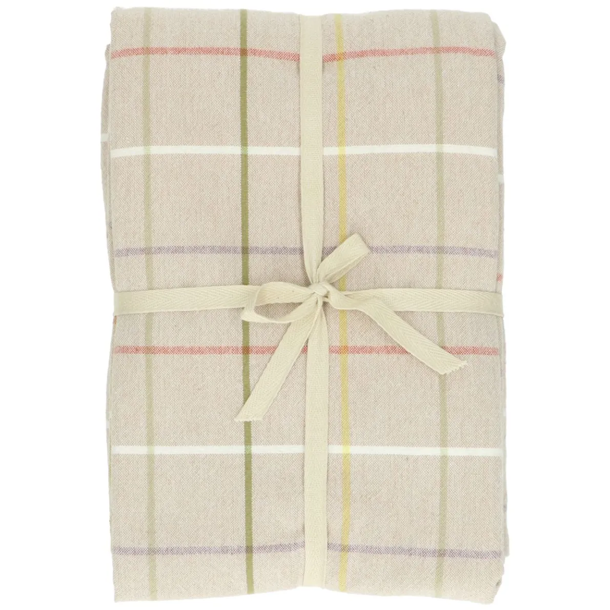 Tafelkleed, gerecycled katoen, ruit, 145 x 180 cm