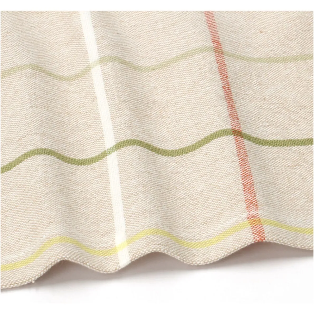 Tafelkleed, gerecycled katoen, ruit, 145 x 250 cm