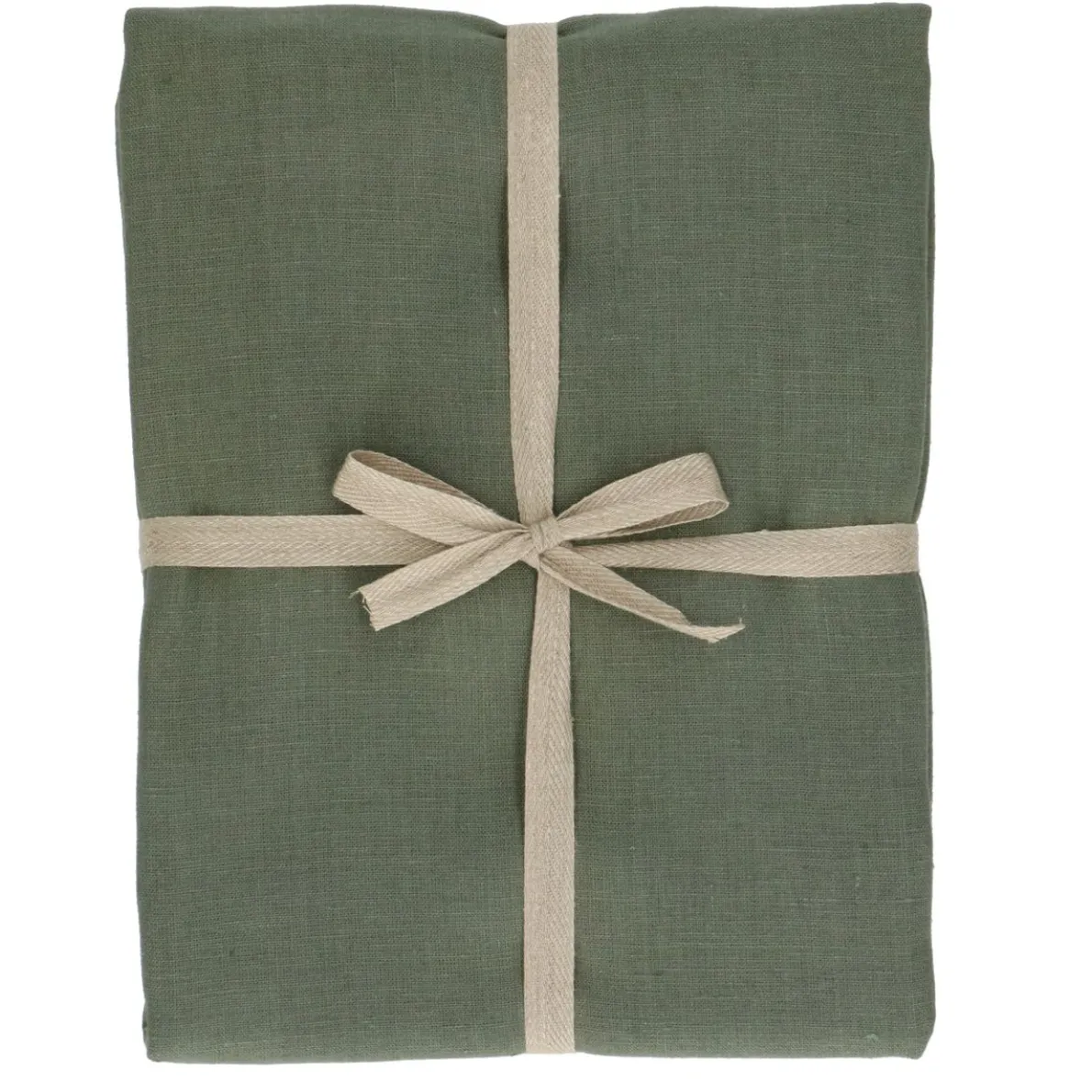 Tafelkleed, linnen, groen, 137 x 250 cm