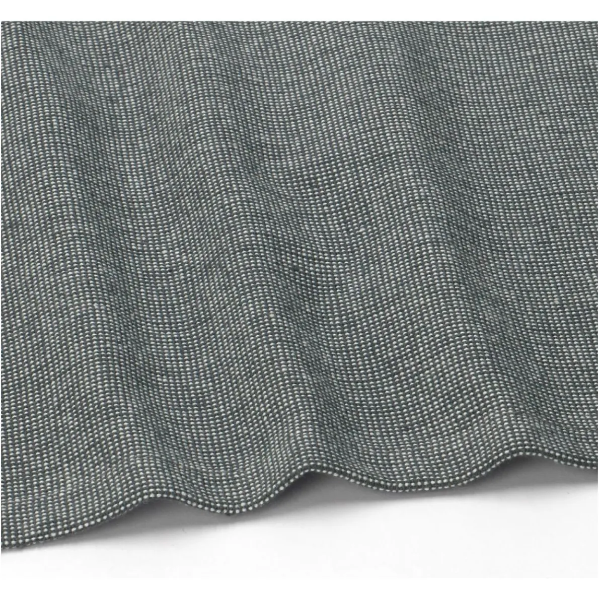 Tafelkleed rond, GOTS bio-katoen, antraciet, Ø 180 cm