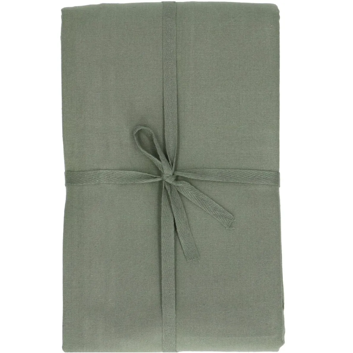 Tafelkleed rond, GOTS bio-katoen, tijmgroen, Ø 180 cm